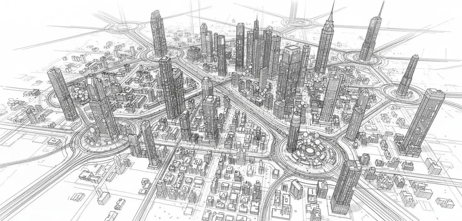 Neural city grid